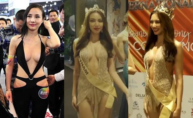 SỐC: Thùy Tiên mặc váy hở ngang Can Lộ Lộ tại Miss Grand-7