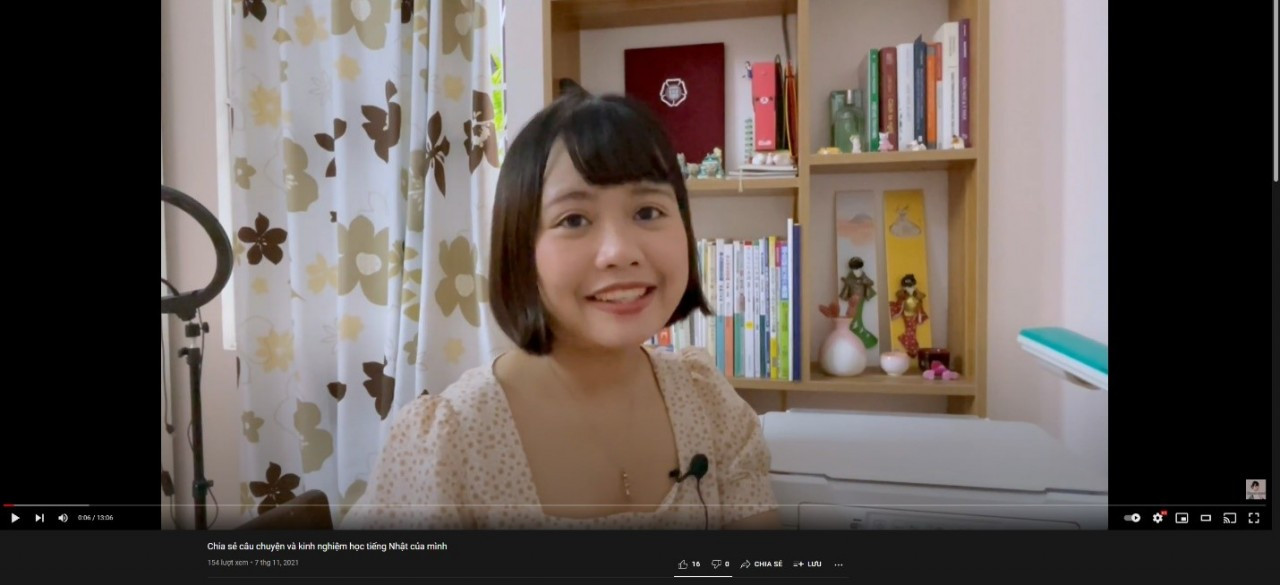 Kênh Youtube truyền cảm hứng tìm hiểu ngôn ngữ và văn hóa Nhật cho các bạn sinh viên của giảng viên Phan Thu Hà