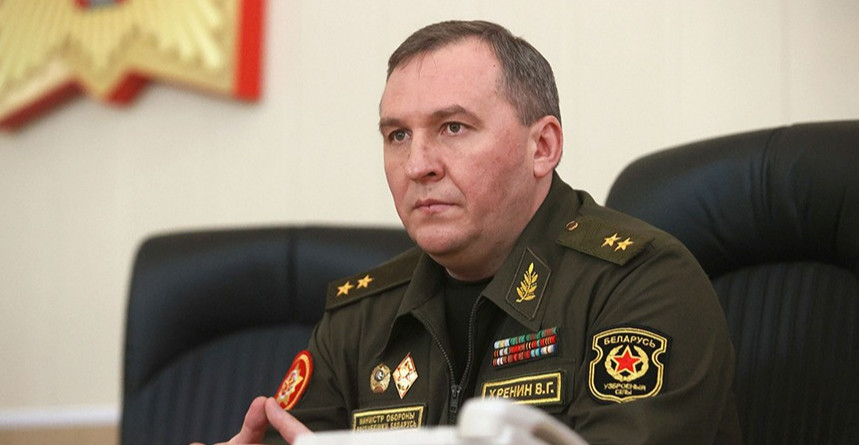 Bộ trưởng Quốc phòng Belarus Viktor Khrenin. (Nguồn: Belta)
