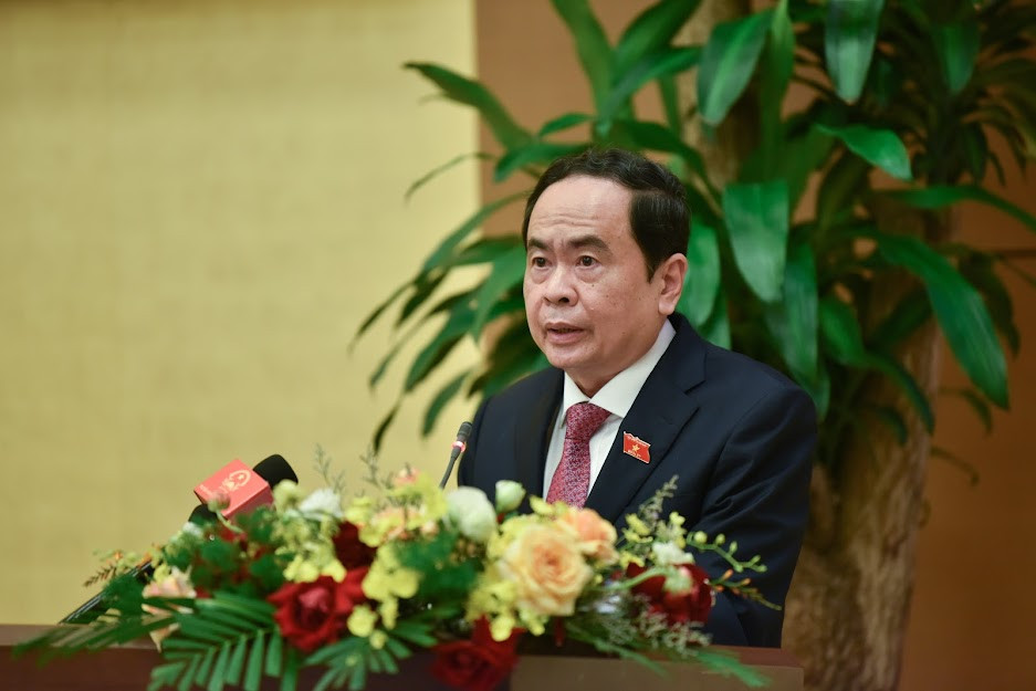 Phó Chủ tịch Thường trực Quốc hội Trần Thanh Mẫn phát biểu chỉ đạo hội thảo.
