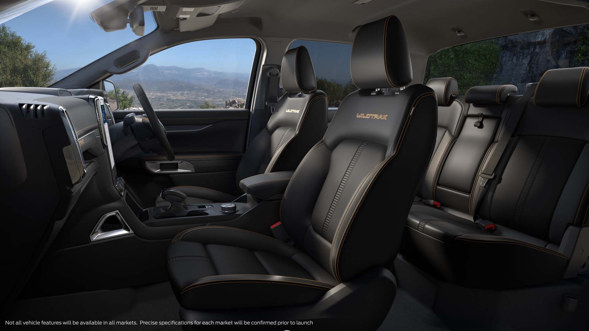 Thiết kế ghế ngồi trên xe Ford Ranger 2022