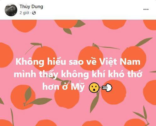Hoa hậu Thùy Dung: Về Việt Nam thấy không khí khó thở hơn Mỹ-1