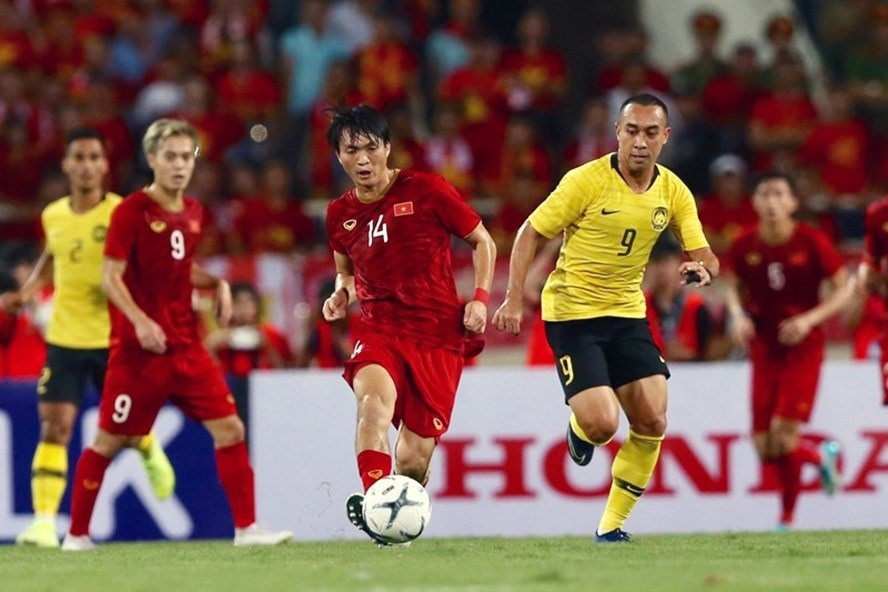 Tuyển Việt Nam vượt trội về thành tích đối đầu so với tuyển Malaysia. Ảnh: Hải Đăng