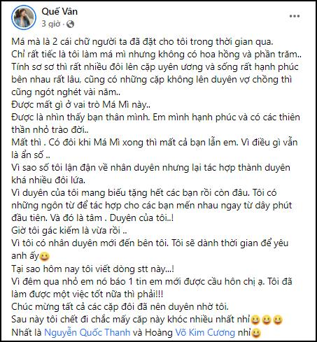 Quế Vân làm rõ tin đồn là má mì có thâm niên-2