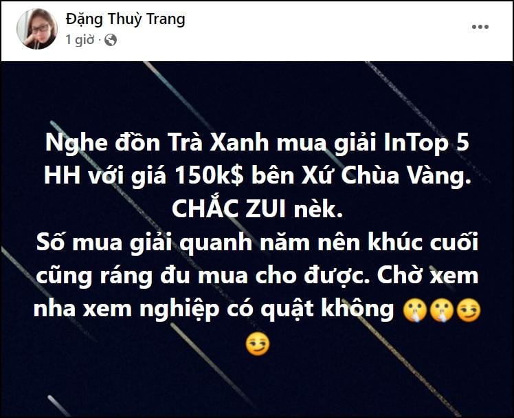 Chị Đặng Thu Thảo ám chỉ trà xanh mua danh hiệu giá 3 tỷ-2