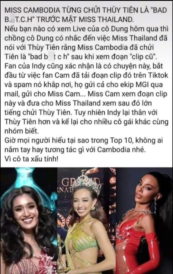 Hoa hậu Campuchia khóc nức nở, làm rõ ồn ào chửi Thùy Tiên-3