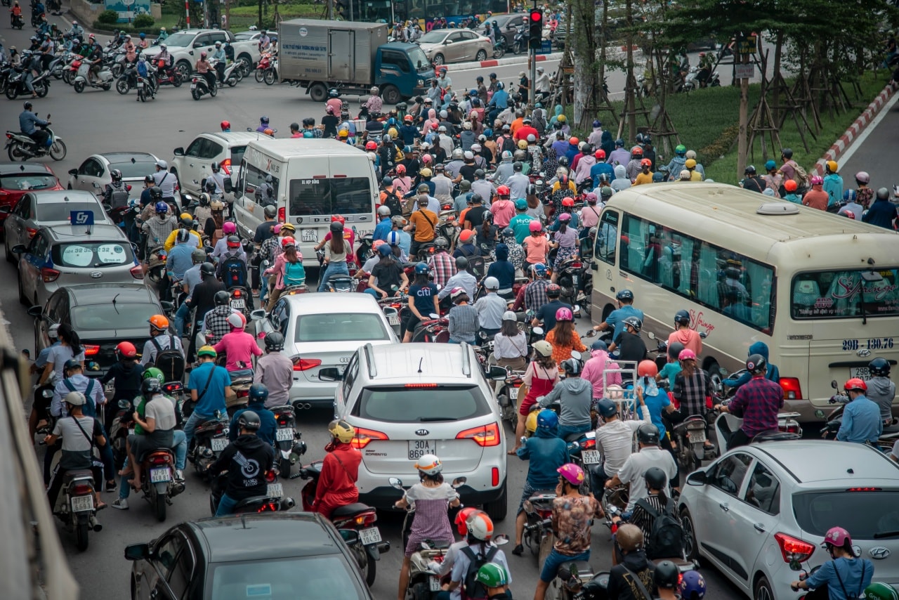 Tắc đường ở Hà Nội