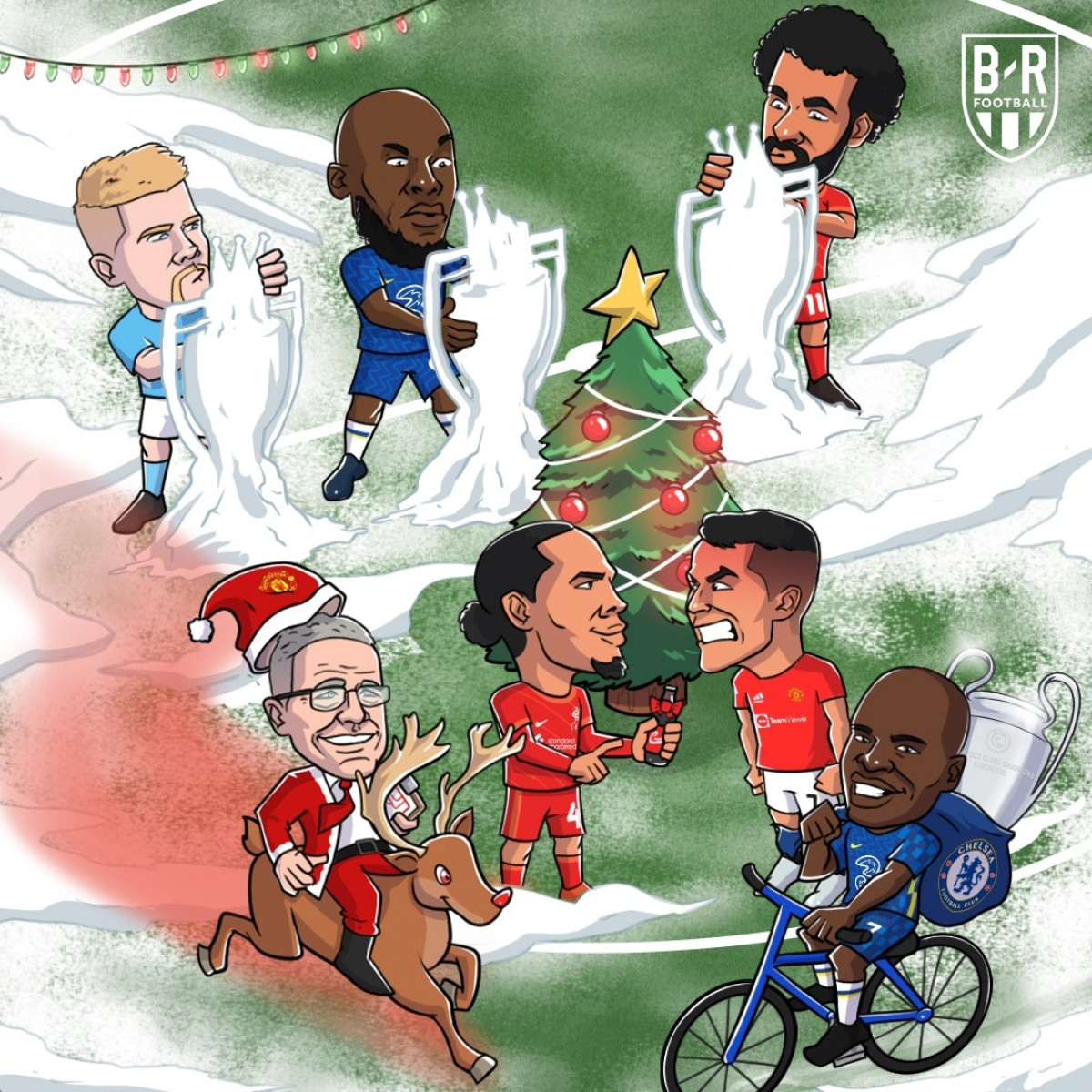 Mùa Giáng sinh ở Premier League. (Ảnh: Bleacher Reports)