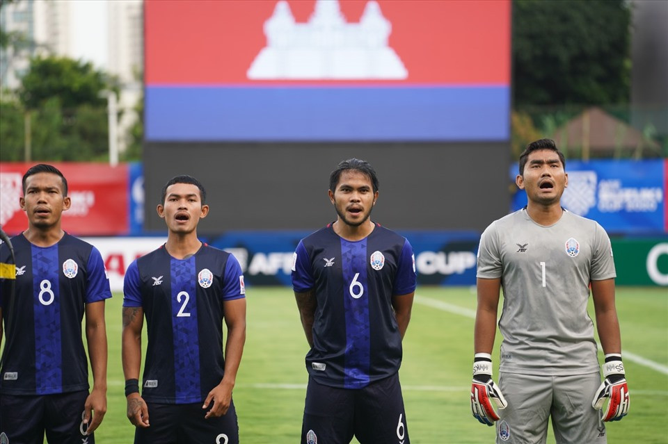 Tuyển Campuchia có tiềm năng nhưng chưa đủ sức để làm nên bất ngờ trước tuyển Indonesia. Ảnh: AFF