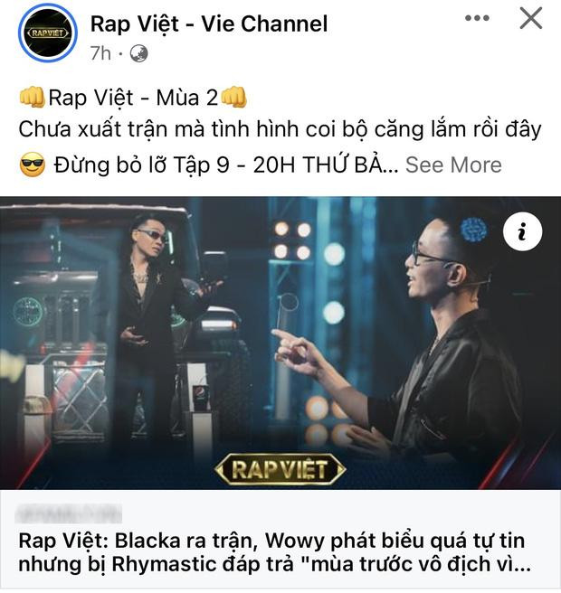 Wowy bức xúc khi fanpage Rap Việt kick war team mình-1