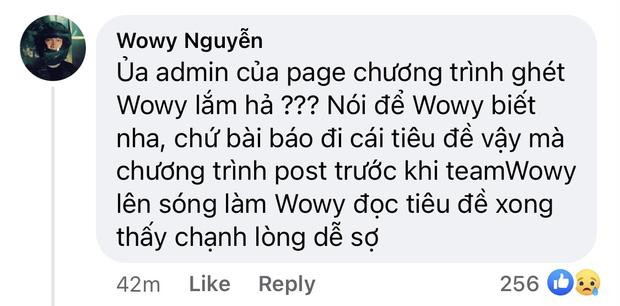 Wowy bức xúc khi fanpage Rap Việt kick war team mình-2
