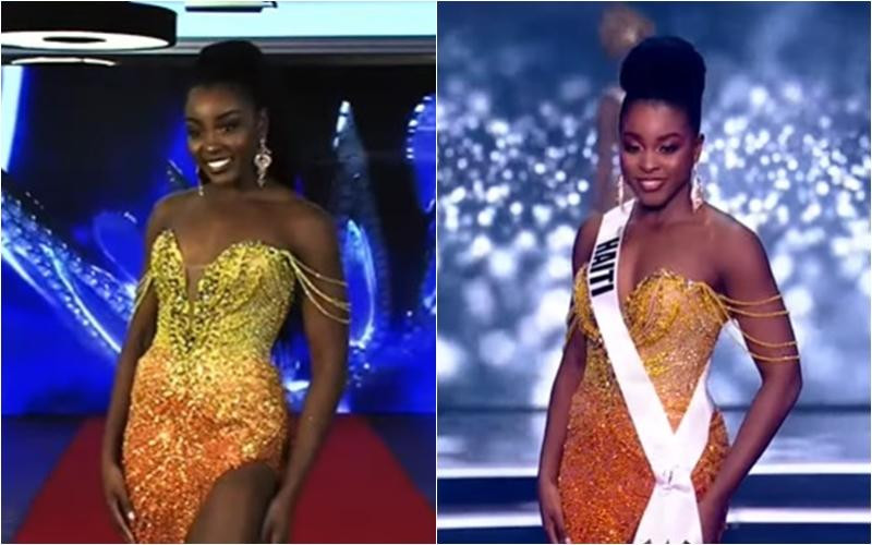 Thí sinh Miss Universe 2021 bị soi 1 váy dùng 2 cuộc thi-2
