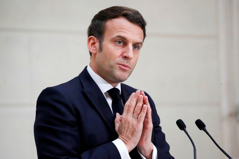 Tổng thống Pháp đôn đáo, quyết xoa dịu căng thẳng Nga-Ukraine. (Nguồn: Reuters)