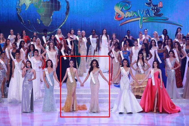 KHÓ TIN: Đại diện Việt Nam cứ đứng cạnh ai là người đó Hoa hậu-1