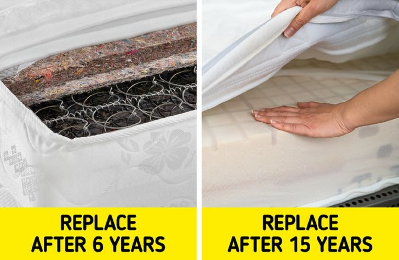 Vì sao chúng ta thường phải thay đệm giường sau 6 - 8 năm? - 1