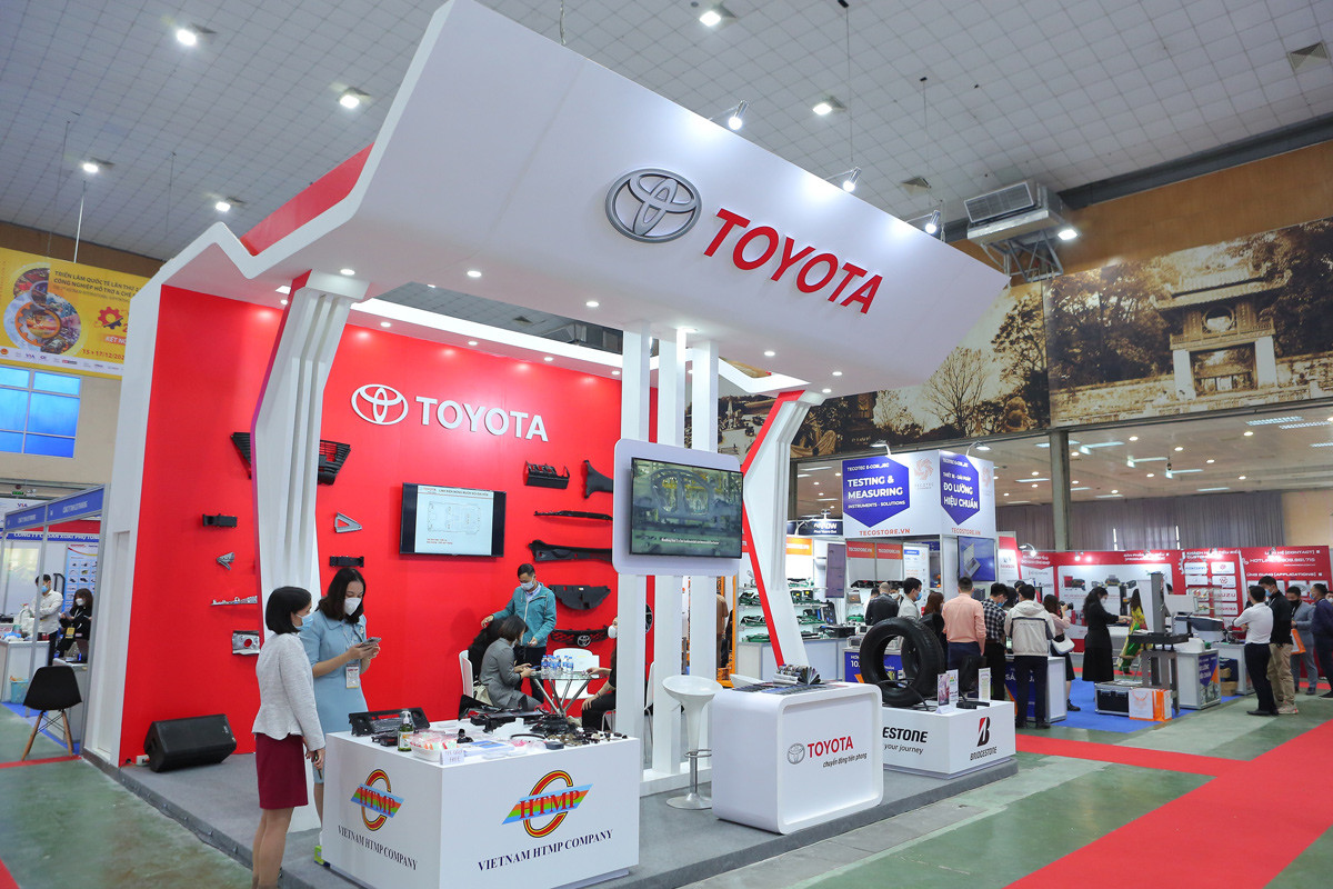 Gian hàng của Toyota Việt Nam tại triển lãm VIMEXPO 2021