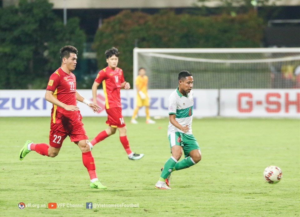Tiến Linh vẫn chưa ghi bàn cho tuyển Việt Nam tại AFF Cup 2020. Ảnh: VFF