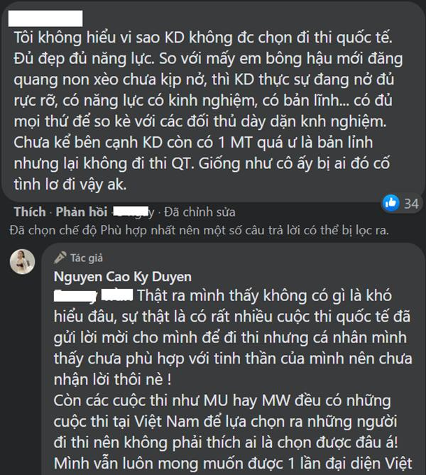 Bị đặt câu hỏi về việc thi quốc tế, hoa hậu Kỳ Duyên đáp trả cực khéo-3