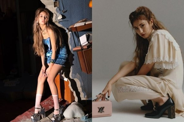  Khi chụp photoshoot, Somi cũng ưu tiên phối đồ với giày cao gót để dáng người đẹp hơn. (Ảnh: T.H)
