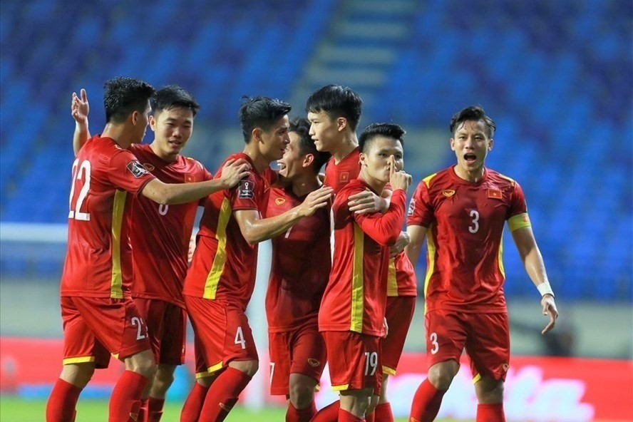 Tuyển Việt Nam nắm quyền tự quyết ở lượt trận cuối cùng vòng bảng tại AFF Cup 2020. Ảnh: Trung Thu