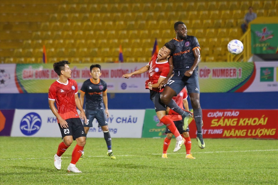 Abass đã ghi 2 bàn ở BTV Cup 2021. Ảnh: Thanh Vũ