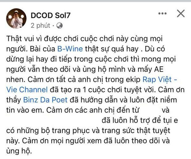 Ứng cử viên quán quân Rap Việt mùa 2 bị loại, tất cả tại Binz-6