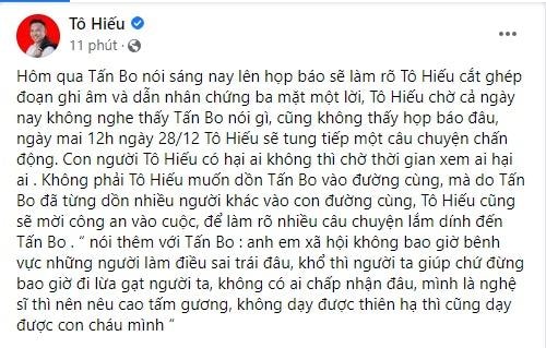 Bị Tấn Bo tố cắt ghép hãm hại, nhạc sĩ Tô Hiếu nói gì?-2