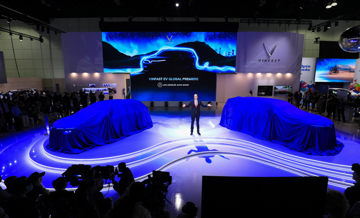 VinFast giới thiệu xe điện tại Los Angeles Auto Show 2021