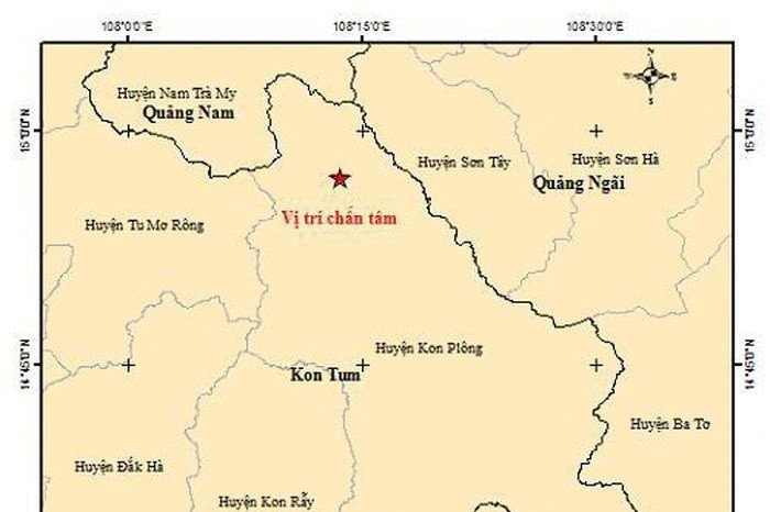 Một buổi sáng xảy ra 5 trận động đất tại Kon Tum - 1