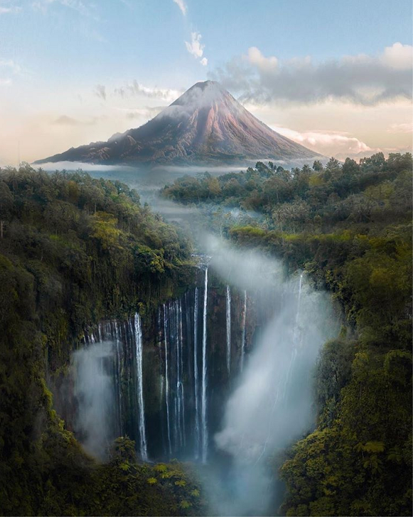 Cảnh đẹp như cổ tích ở thác nước đẹp nhất Indonesia - 1