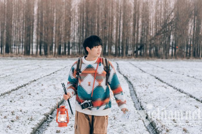 Chàng trai Việt dầm tuyết, mưa đá 4 tiếng 'săn ảnh' ngôi làng Hàn Quốc đẹp hơn phim - 1