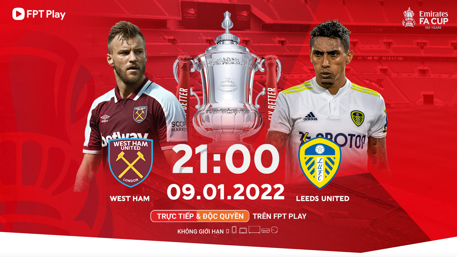 Nhận định bóng đá West Ham vs Leeds United, vòng 3 FA Cup 2021/2022 - 1