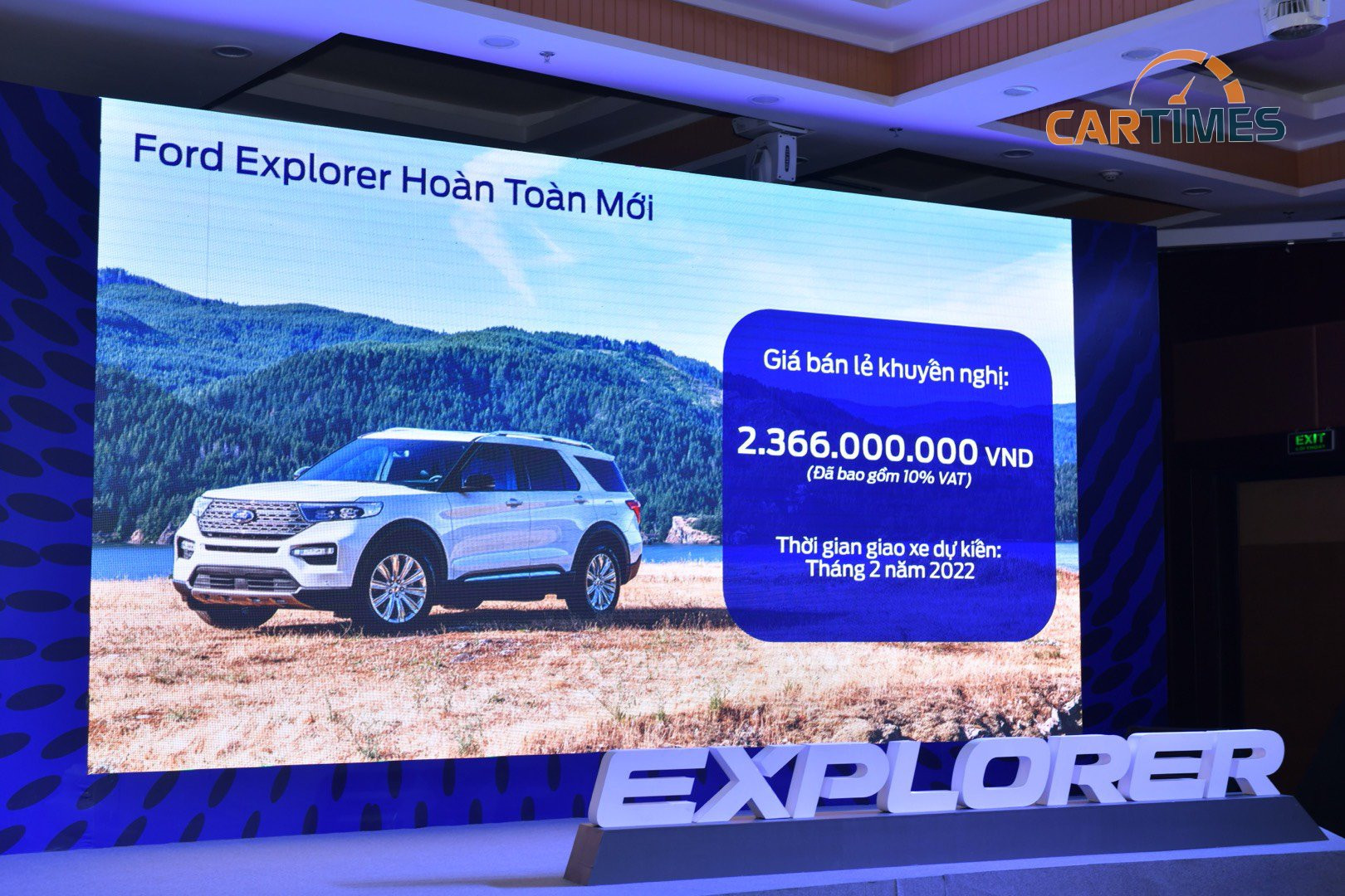 Ford Explorer 2022 tăng giá bán so với phiên bản tiền nhiệm