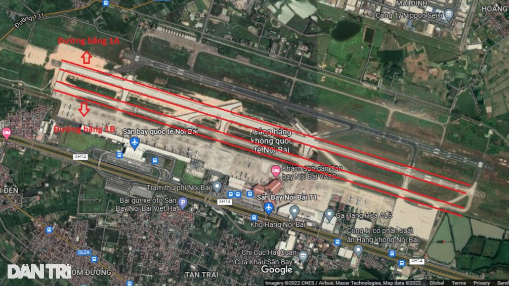 Đường băng 1A sân bay Nội Bài gấp rút hoàn thiện sửa chữa trước Tết Âm lịch - 1