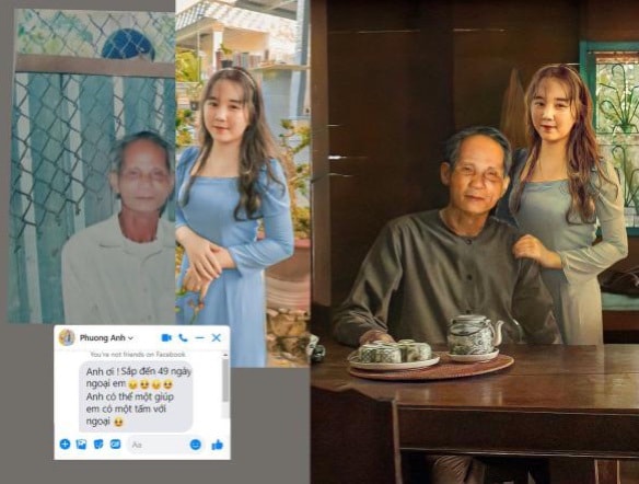 Bức ảnh 49 ngày ông ngoại mất và điều ước của cô cháu gái gây xúc động mạnh - 1 Bức ảnh 49 ngày ông ngoại mất và điều ước của cô cháu gái gây xúc động mạnh - 1