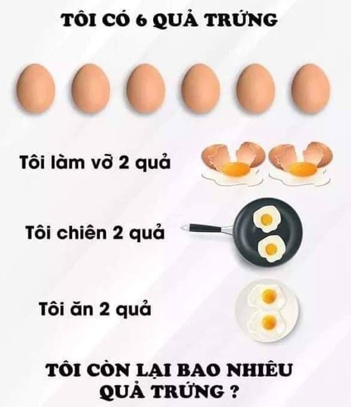 Câu đố quả trứng 'hại não', 90% người trả lời sai - 1