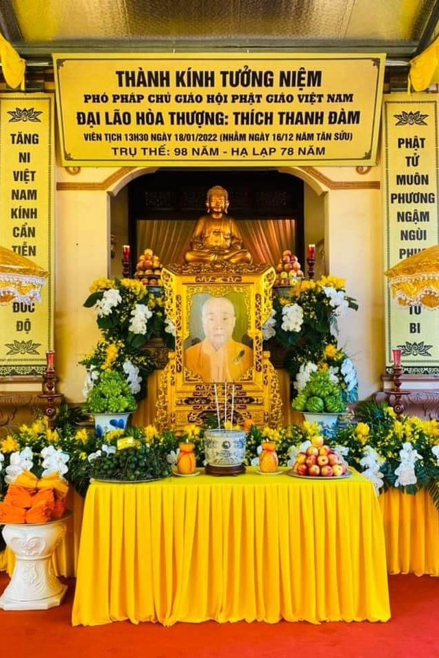 Đức phó Pháp chủ Giáo hội Phật giáo Việt Nam Thích Thanh Đàm viên tịch - 2 Đức phó Pháp chủ Giáo hội Phật giáo Việt Nam Thích Thanh Đàm viên tịch - 2