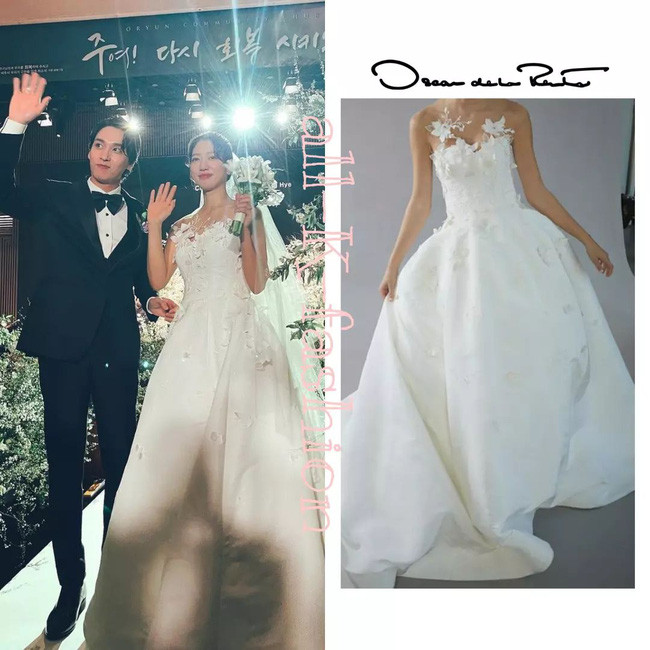 3 bộ váy cưới giấu bụng bầu của Park Shin Hye: Một thiết kế tưởng xuyên thấu tột cùng nào ngờ lại kín như bưng-4