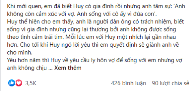 Tuyên bố người giành được tình cảm là người thắng cuộc, nhưng phút cuối, kẻ thứ 3 lại tự nguyện rút lui cùng hành động không ngờ của vợ-1