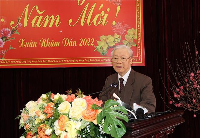 Toàn văn bài phát biểu của Tổng Bí thư Nguyễn Phú Trọng nhân dịp về thăm, chúc Tết tại tỉnh Bắc Ninh - Ảnh 1.
