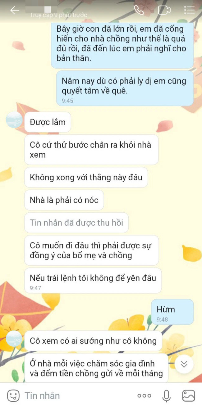 Gần 10 năm nay, chồng không cho tôi về quê ngoại ăn Tết, thế mà chỉ với đoạn ghi âm ngắn ngủi của mẹ vợ mà chồng tôi đổi ý-3