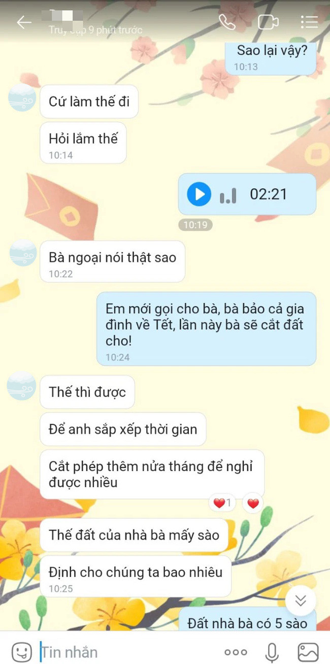 Gần 10 năm nay, chồng không cho tôi về quê ngoại ăn Tết, thế mà chỉ với đoạn ghi âm ngắn ngủi của mẹ vợ mà chồng tôi đổi ý-7