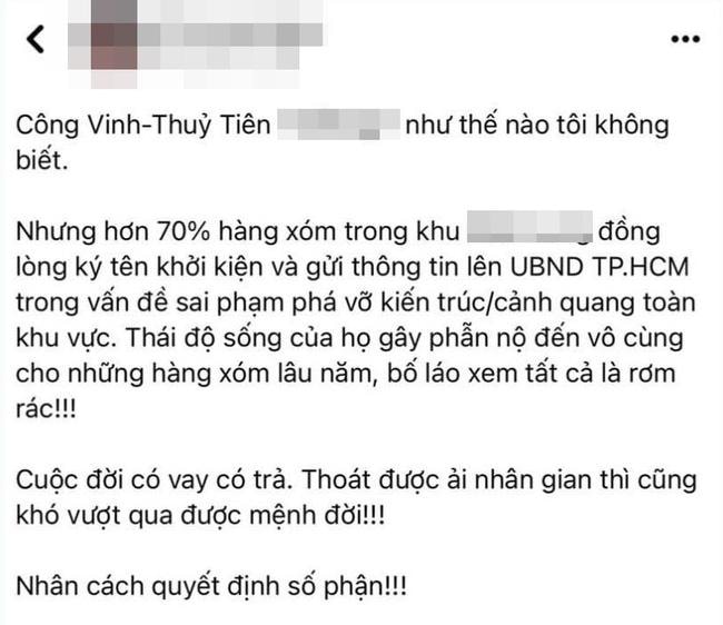 Thủy Tiên - Công Vinh bị nhiều hàng xóm đòi khởi kiện?-1