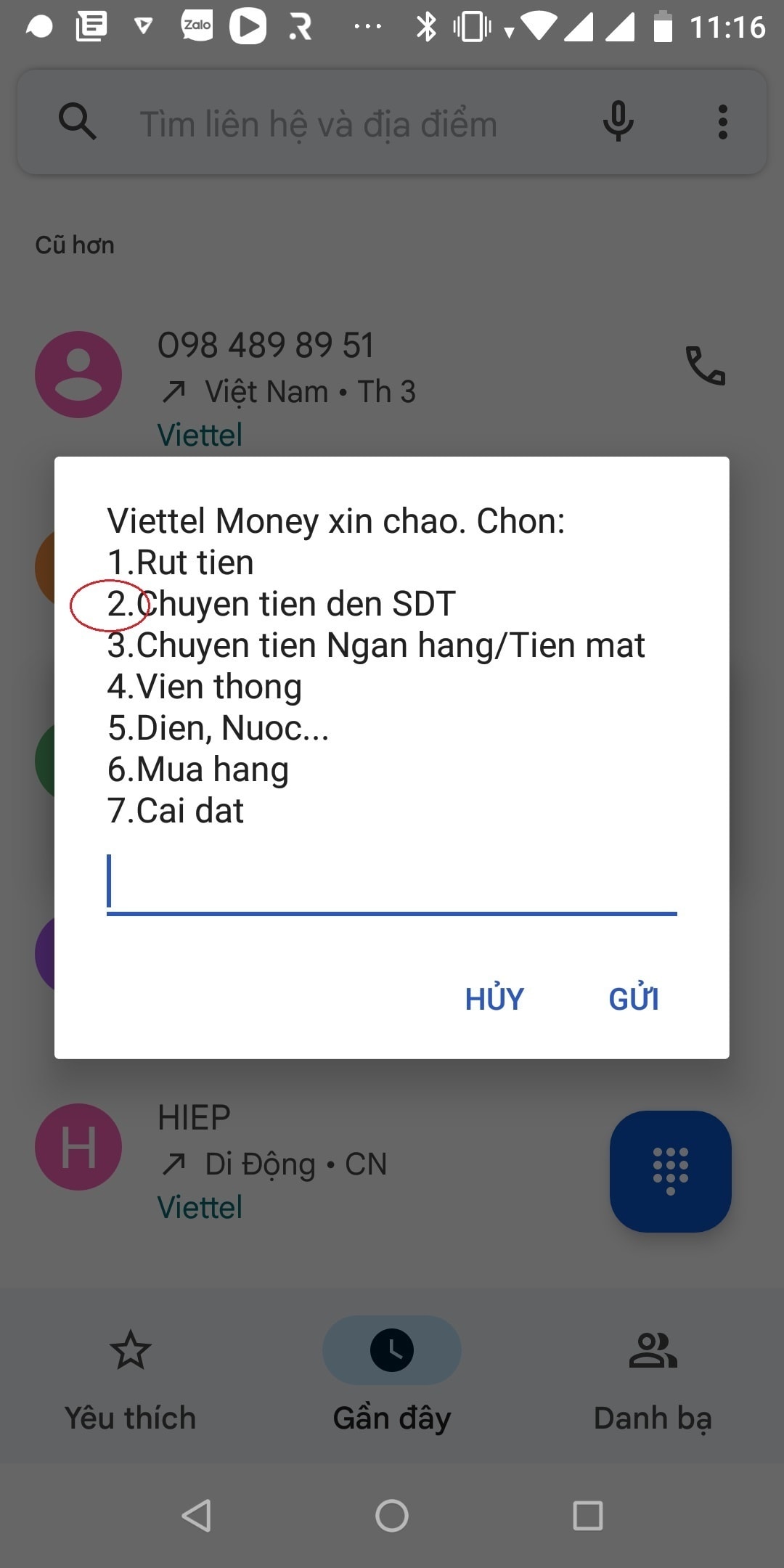 Hướng dẫn lì xì bằng Mobile Money