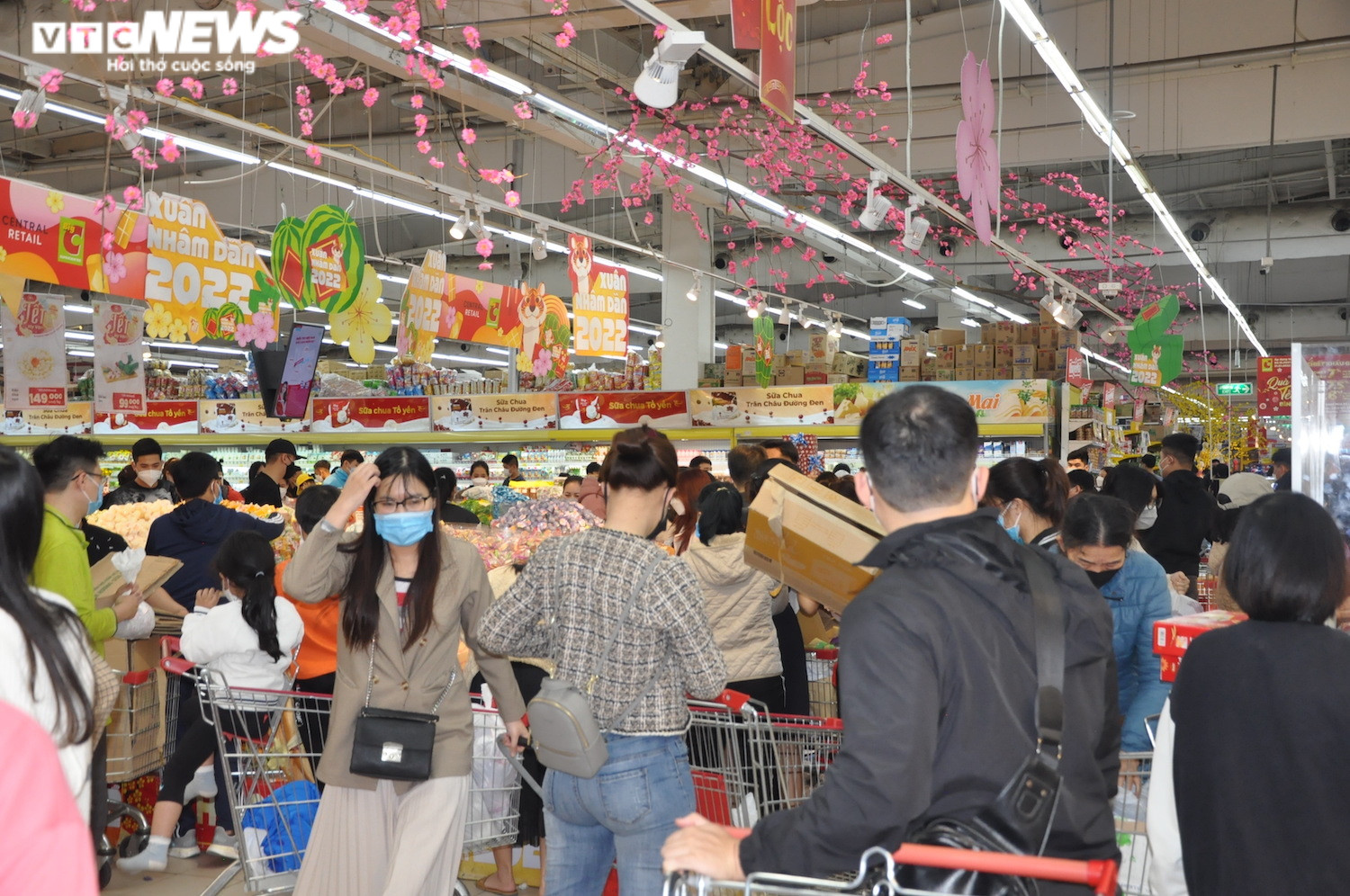 Biển người sắm Tết tại siêu thị Big C Hà Nội  - 2