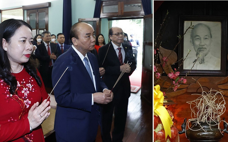 Chủ tịch nước dâng hương tưởng niệm Chủ tịch Hồ Chí Minh - Ảnh 1.
