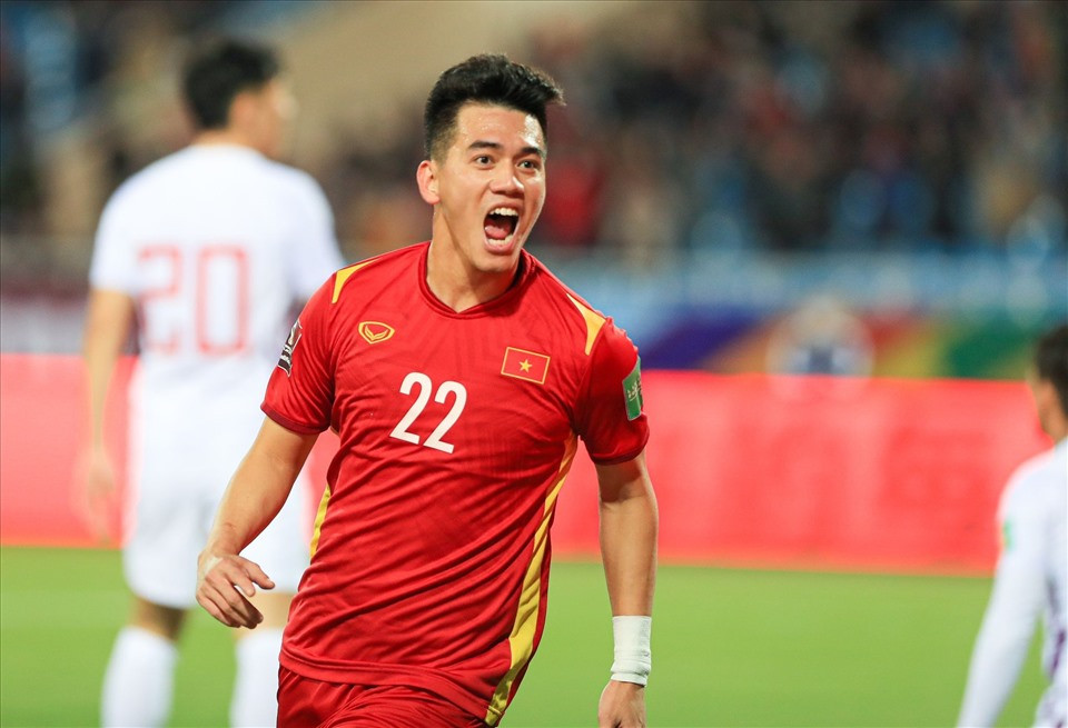 Trở lại sau khi khỏi COVID-19, Tiến Linh là người ghi bàn thứ hai cho đội tuyển Việt Nam. Ảnh: Minh Hiếu