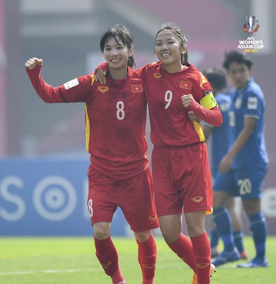 Tuyển nữ Việt Nam quyết tâm dồn sức cho trận đấu với tuyển nữ Đài Loan để giành vé dự World Cup 2023. Ảnh: AFC