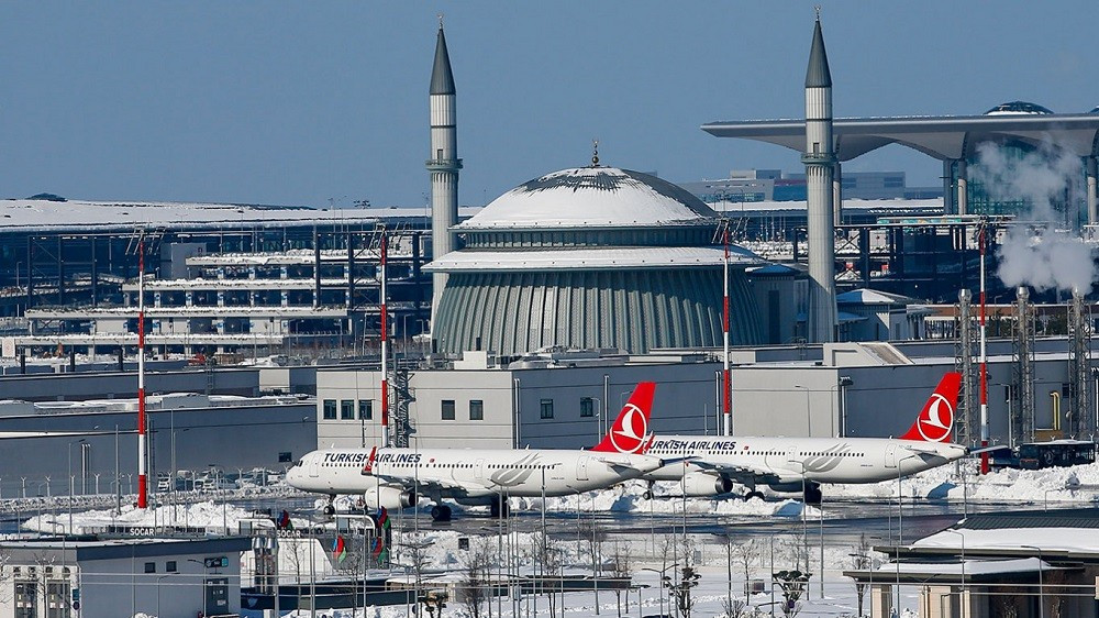 (02.03) Sân bay quốc tế Istanbul, Thổ Nhĩ Kỳ. (Nguồn: AP/TASS)