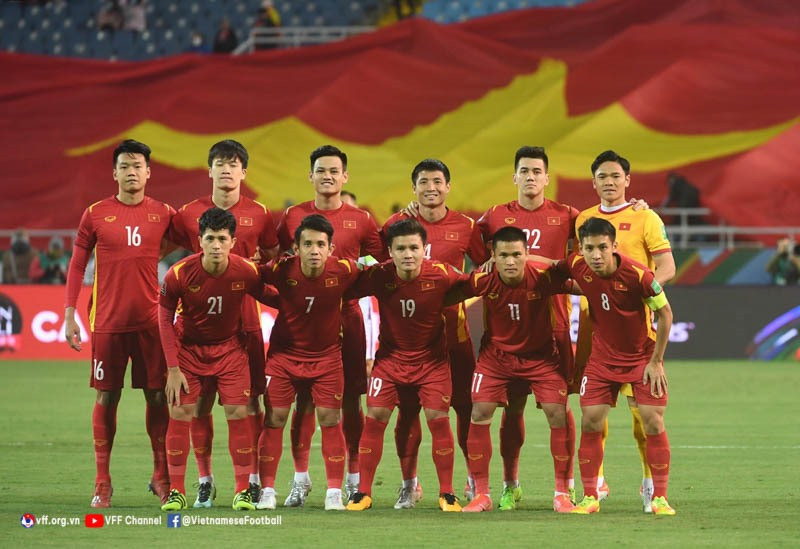 Đội tuyển Việt Nam đã thi đấu vì màu cờ sắc áo. Ảnh: VFF